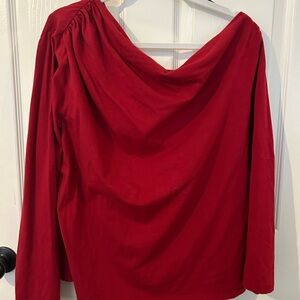 Red Off Shoulder Top